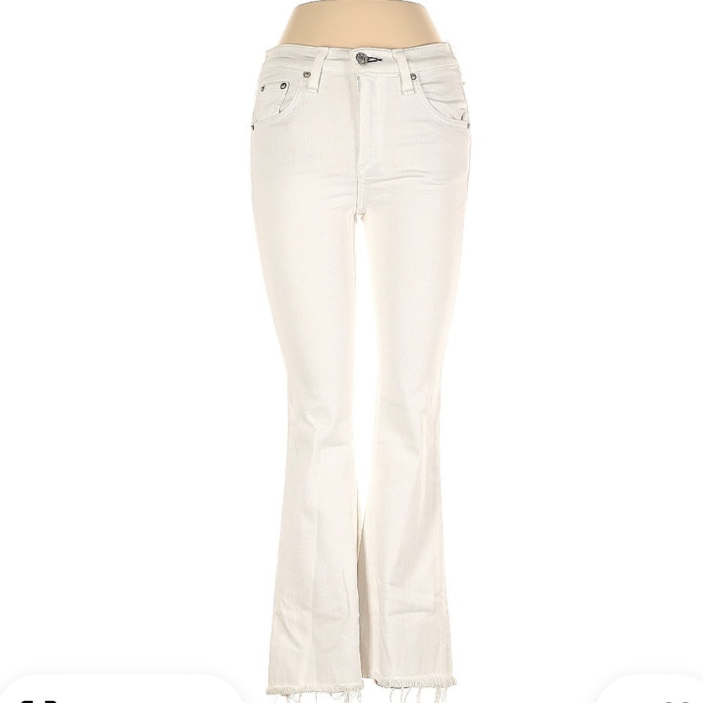 Rag and Bone/jean kick flare ivory bootcut size 24